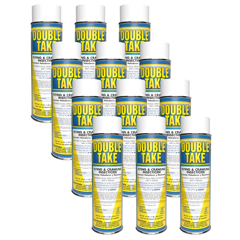 DOUBLE TAKE II-CRAWLING INSECT KILLER (12 Cans/Case)