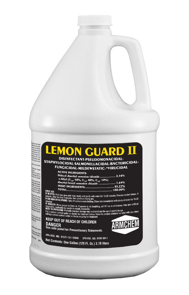 LEMON GUARD NEUTRAL DISINFECTANT & GERMICIDAL CLEANER, GALLON BOTTLE, 4/CASE
