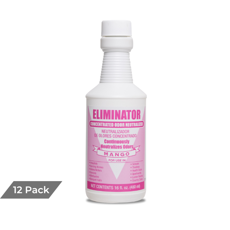 ELIMINATOR CONCENTRATED ODOR NEUTRALIZER, MANGO, 16 OZ BOTTLE, 12/CASE