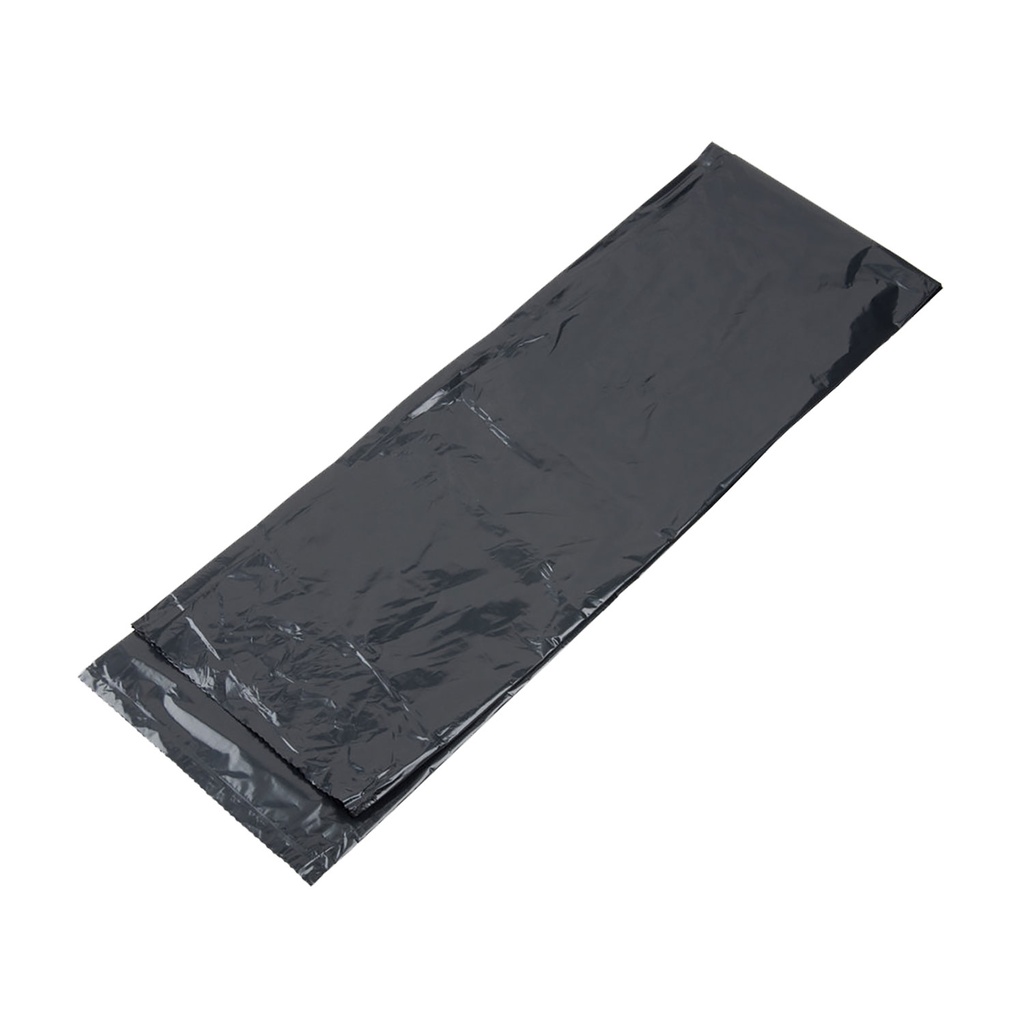 38 X 58 BLACK LINERS - 55 GAL. 1.5 MIL, FLAT PACK, 100/CASE