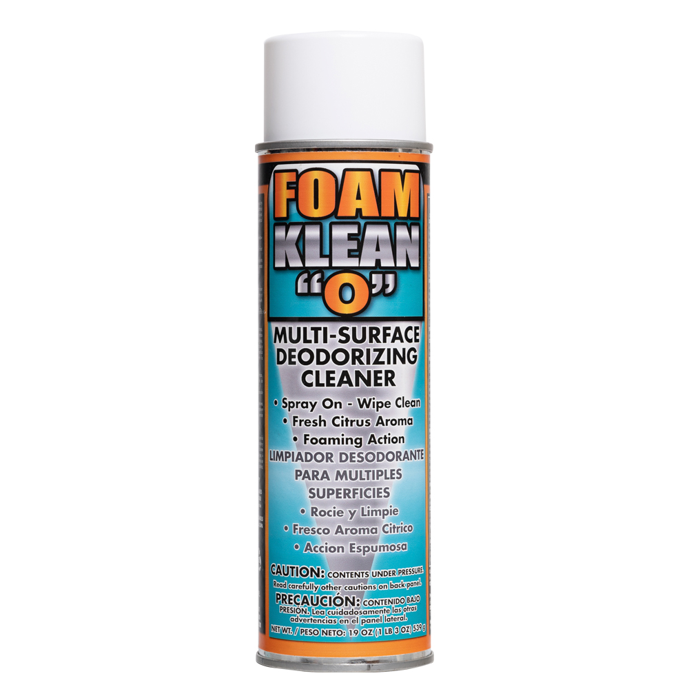 FOAM KLEAN ORANGE MULTI-SURFACE DEODORIZING CLEANER, 12 CANS/CASE