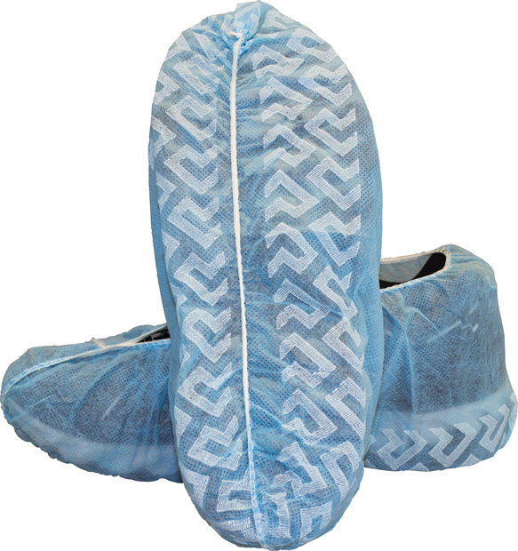 Blue Polypropylene Disposable Shoe Cover, 300/CS, XL - non slip