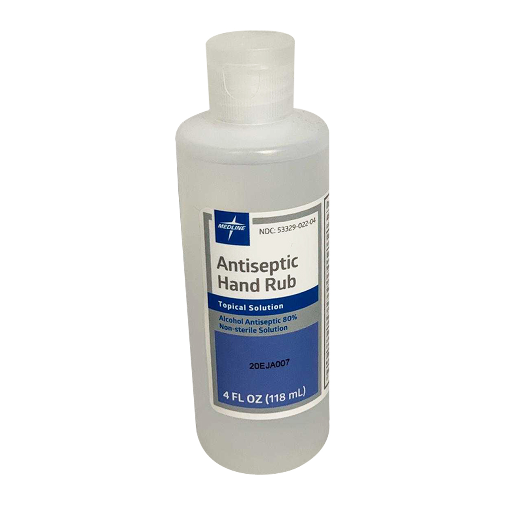 4OZ BOTTLE ANTISEPTIC HAND RUB 80Percent , 24 PER CASE
