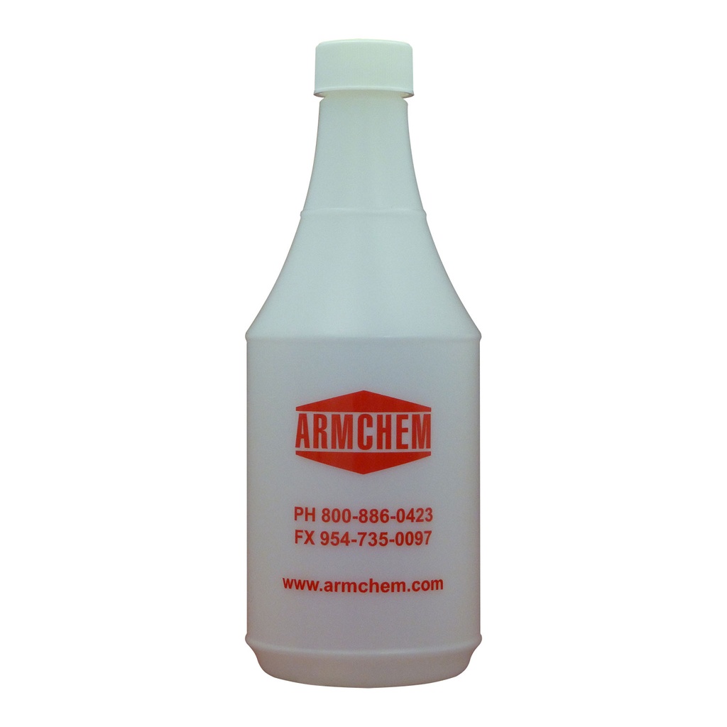 32 oz. Round Polyethylene Bottle with Scale