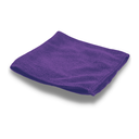 16" Microfiber Cloth, Round Corners, Purple, Pack of 12