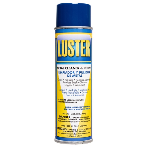 [CHE084] LUSTER METAL CLEANER & POLISH, 12 CANS/CASE