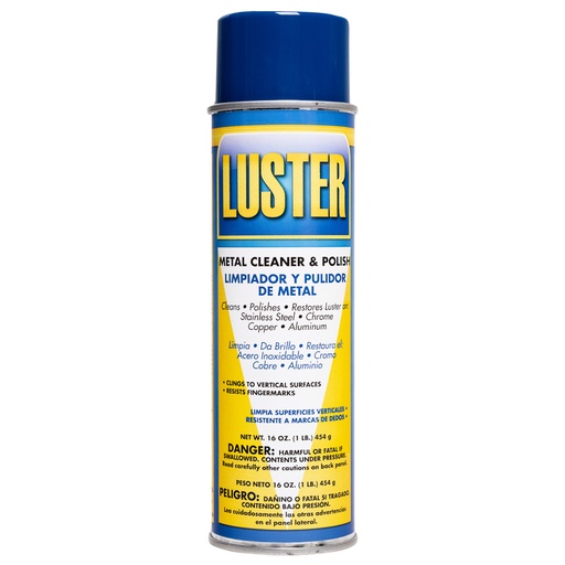 [CHE084] LUSTER Stainless Steel Polish, 12 Cans/Case