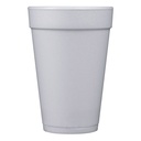 Foam Drink Cups, 16oz, White, 25/Bag, 40 Bags/Carton (NON-RETURNABLE)