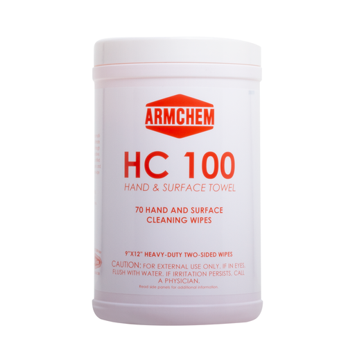 [HC100] PRE MOIST TOWELS, DUAL SIDED, 6 TUBS/CASE, 70 WIPES/TUB (ORANGE)