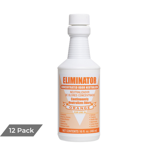 [CHE023] ELIMINATOR CONCENTRATED ODOR NEUTRALIZER, ORANGE, 16 OZ BOTTLE, 12/CASE