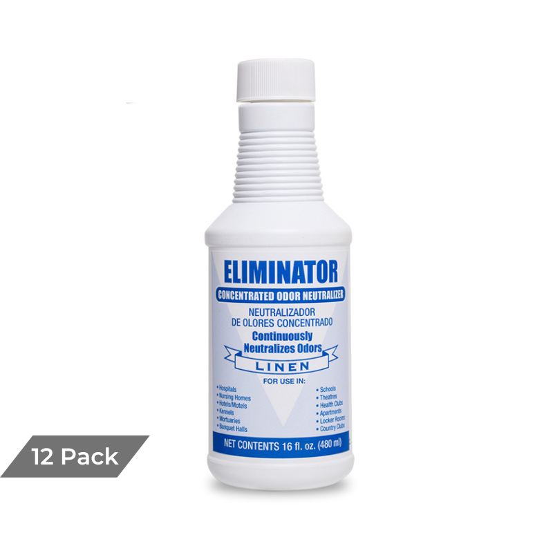 ELIMINATOR CONCENTRATED ODOR NEUTRALIZER, LINEN, 16 OZ BOTTLE, 12/CASE ...