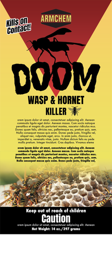 [CHE162] DOOM WASP AND HORNET KILLER, 12 CANS/CASE