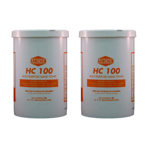 [PRM040] HC100 PROMO (2 TUBS PRE MOIST TOWELS, DUAL SIDED, 70 WIPES/TUB)