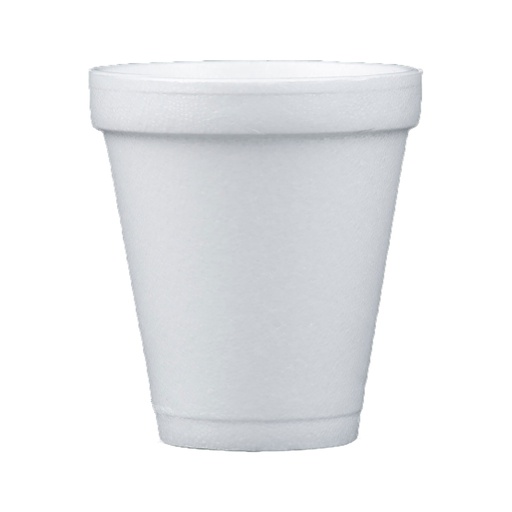 [MSD006] 6 OZ STYRO CUP, WHITE, 25/BAG, 40 BAGS/CARTON