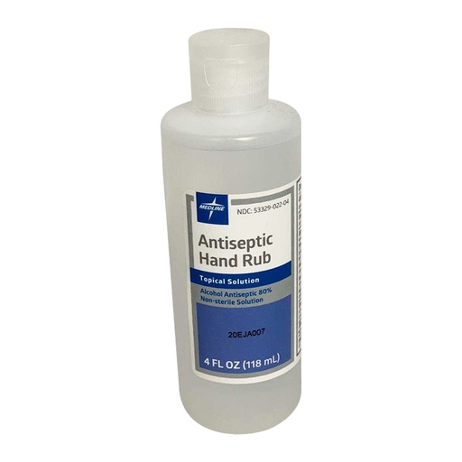 [HH70G04] 4OZ BOTTLE ANTISEPTIC HAND RUB 80Percent , 24 PER CASE