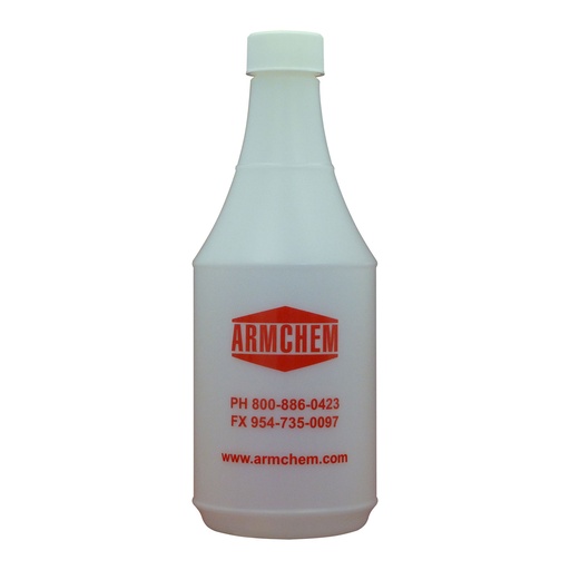 [CHE100B] 32 oz. Round Polyethylene Bottle with Scale